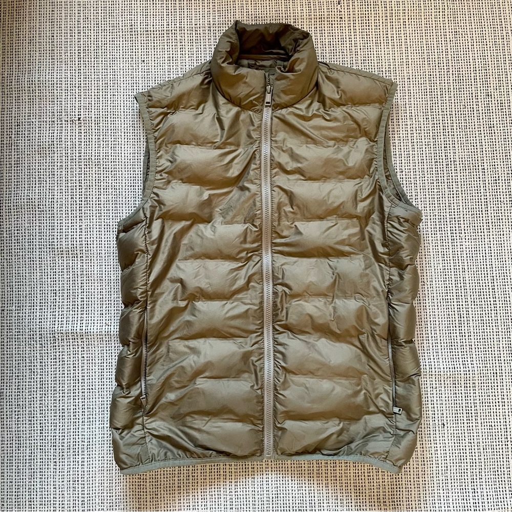 Mango Man Down Puffer Vest Beige/Gold Medium